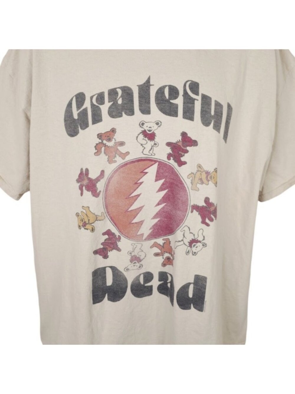 Grateful Dead T Shirt Mens Size XL Beige 2022 Dancing Bears
